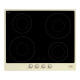 SMEG Encimera inducción  SI764POM. 4 zonas. Negro